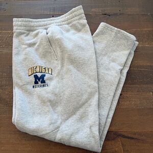 NCAA Gray Michigan Wolverines Sweatpants